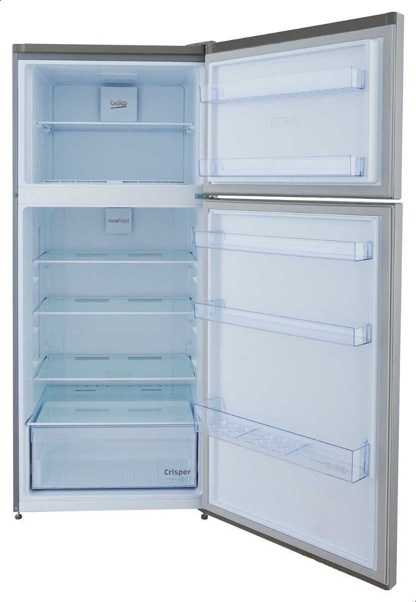 Beko No-Frost Refrigerator, 314 Liters, Stainless Steel - RDNE340K02XB