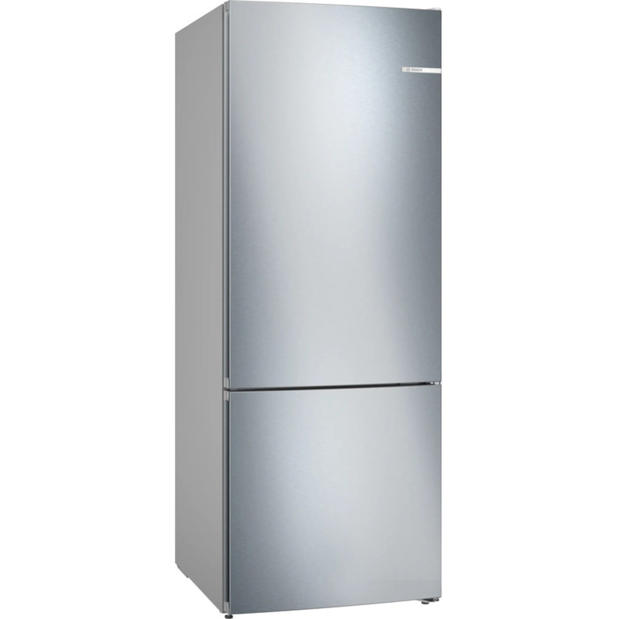 Bosch  Series 4 free-standing fridge-freezer with freezer at bottom 186 x 70 cm Brushed steel anti-fingerprint KGN55VI2E9