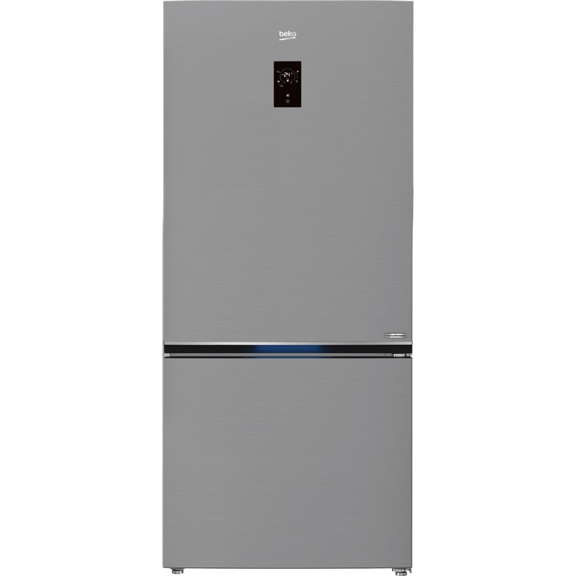 Beko No Frost Refrigerator, 620 Liters, Inverter Motor, Stainless Steel - RCNE720E20DZXP