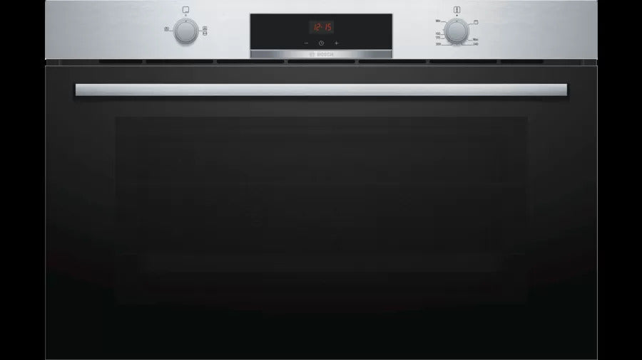 Bosch Built-In Gas Oven, 90 cm, 102 liter, Electric Grill, Digital, Stainless Steel, Made in Italy - VGD553FR0