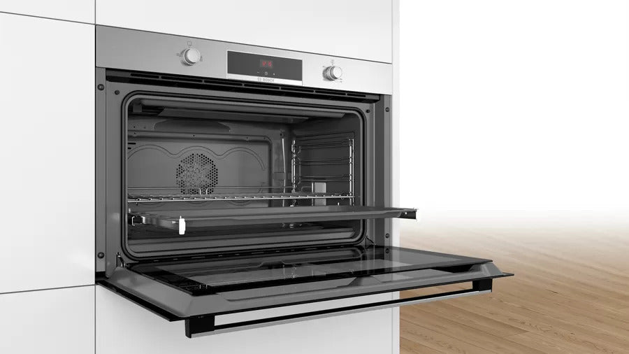 Bosch Built-In Gas Oven, 90 cm, 102 liter, Electric Grill, Digital, Stainless Steel, Made in Italy - VGD553FR0